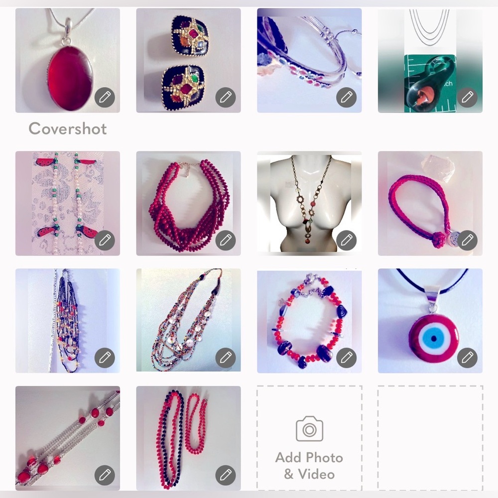 17 Pc Lot Wearable Semi Precious  NWOT EUC Red Vintage Brand Necklaces Bracelets